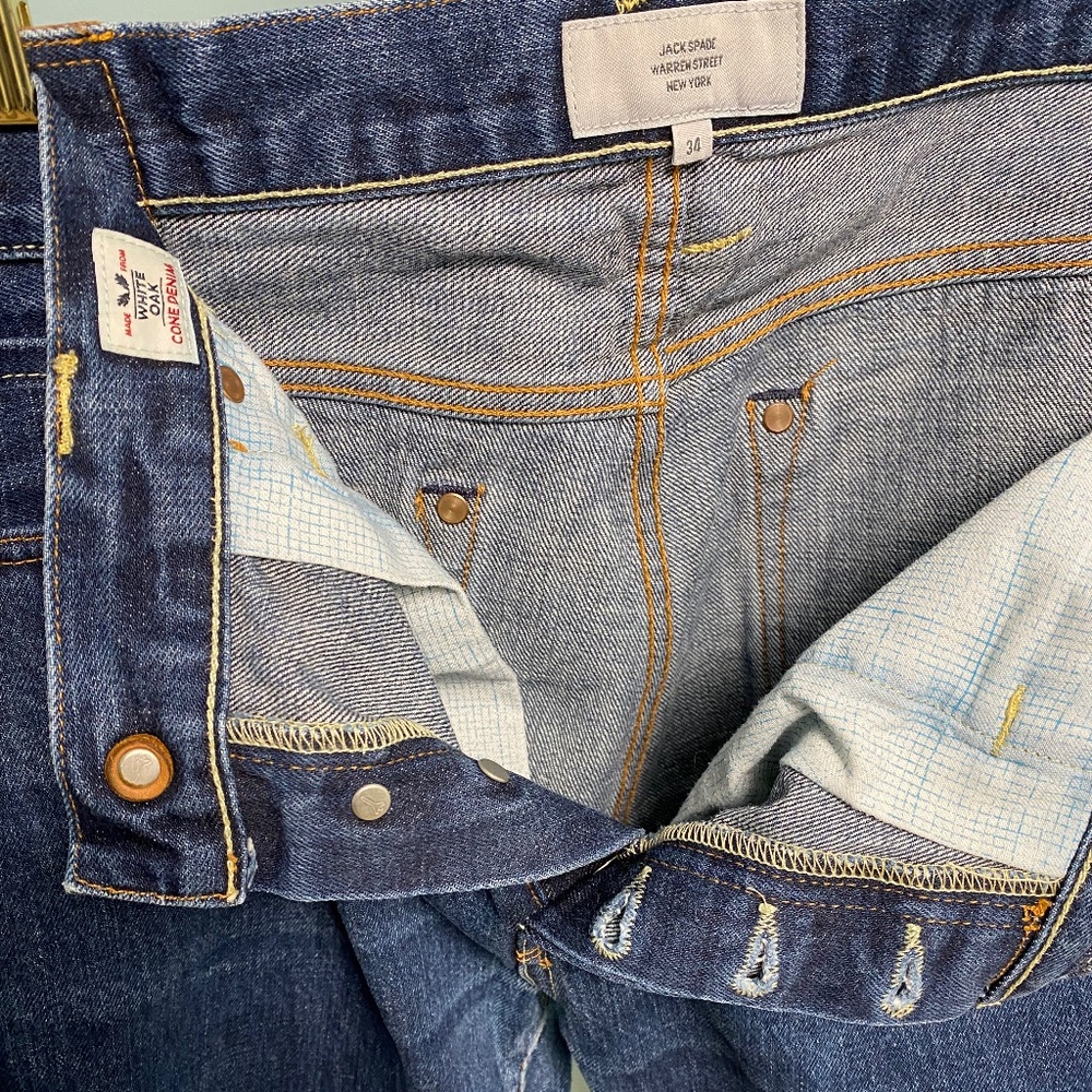 Jack Spade x Cone Mills White Oak denim Selvedge Jeans 34x32